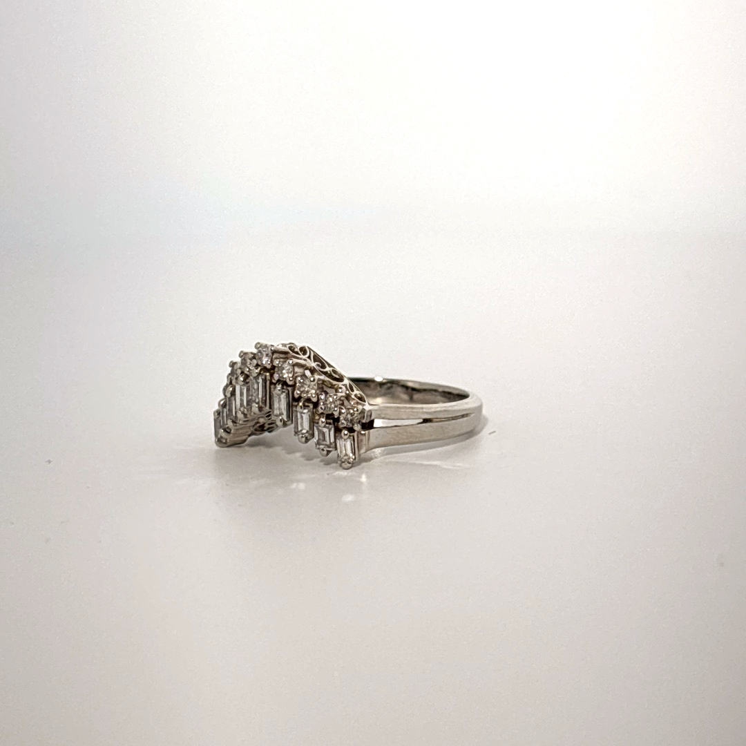 Natural Diamonds (0.51 CTW), Size 5.75, Platinum 900