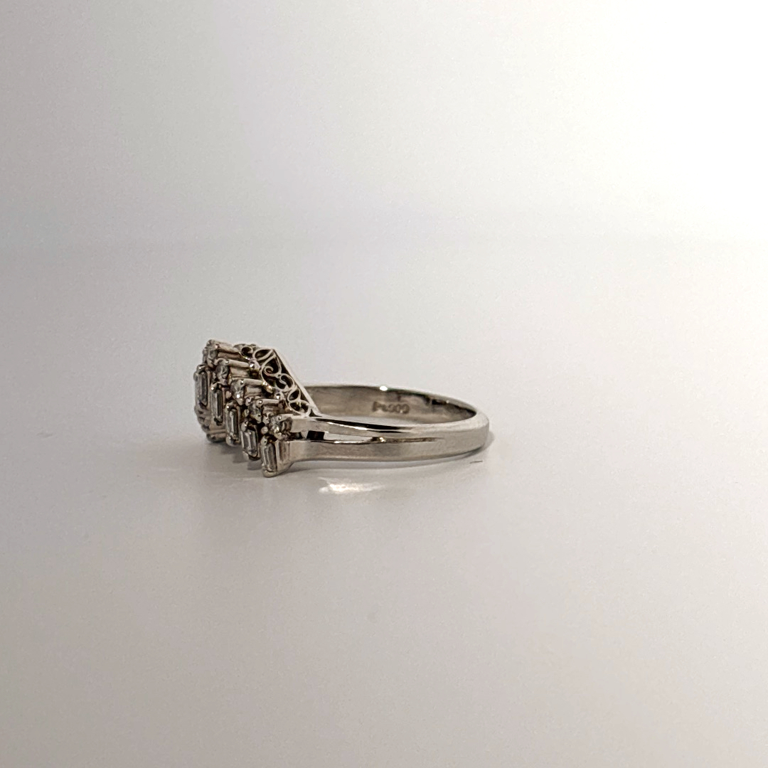 Natural Diamonds (0.51 CTW), Size 5.75, Platinum 900