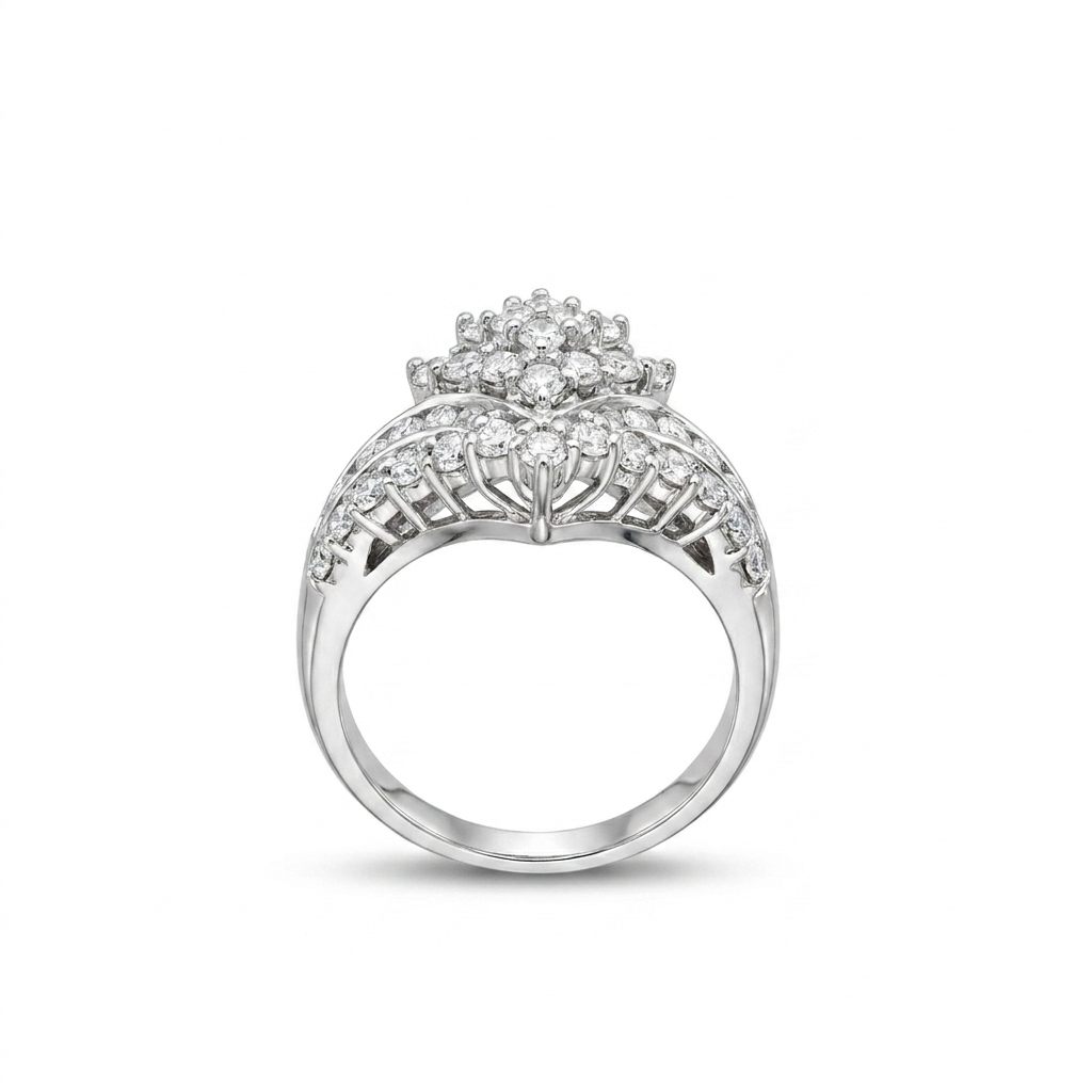 Natural Diamonds (0.51 CTW), Size 5.75, Platinum 900