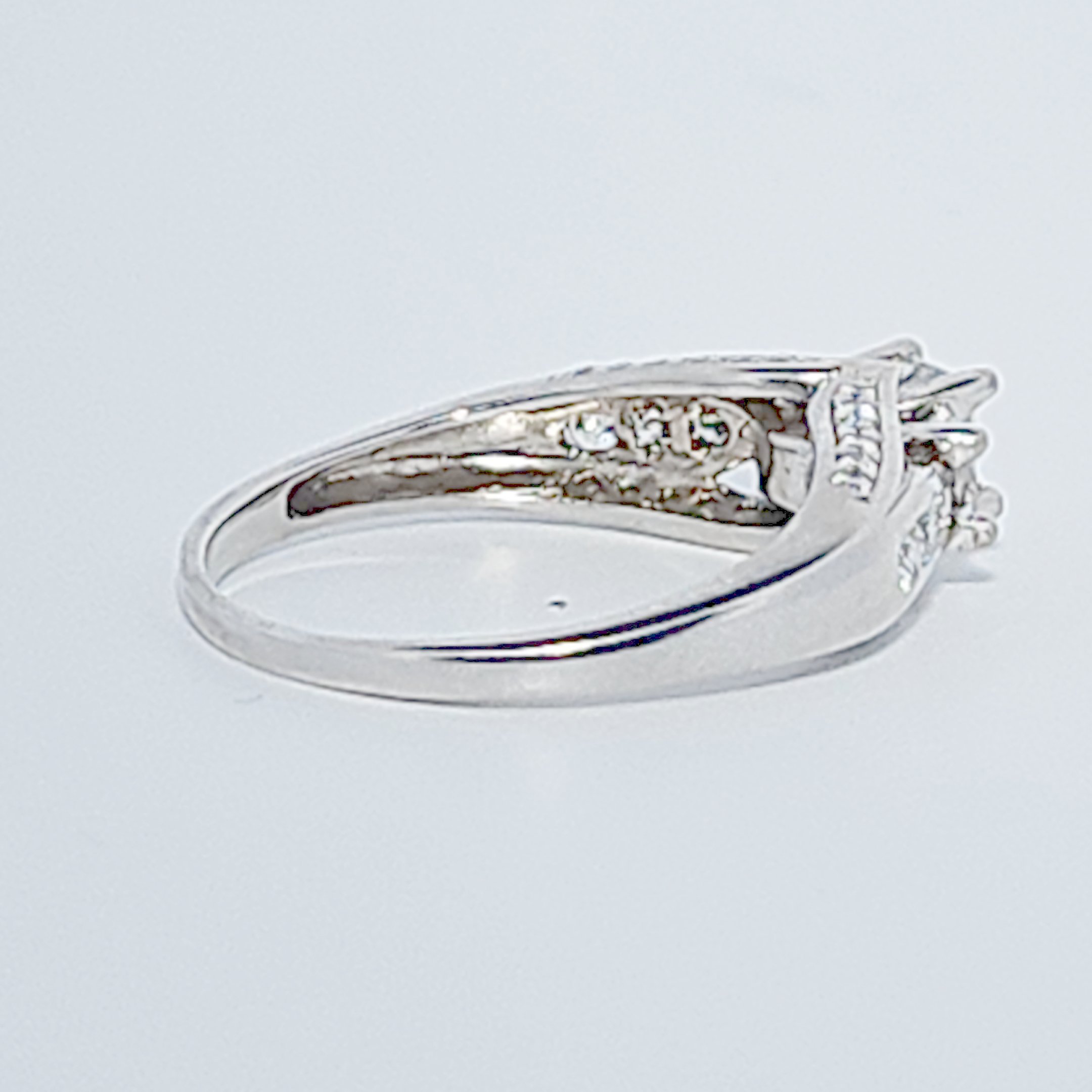 Princess cut Ring , Natural Diamonds (1.00CTW) G/I1, 14K White Gold, Size 7