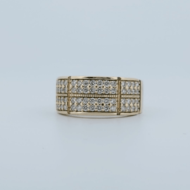 Gents Ring, Natural Diamonds (1.00CTW), 10K Yellow Gold