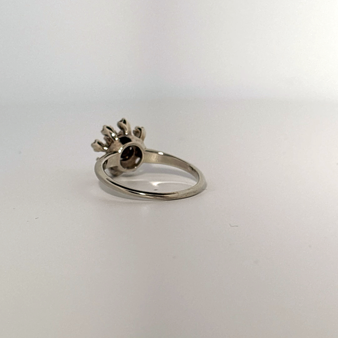0.35CTW Natural Diamonds with Center 0.20CT,  14K White Gold